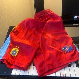 DRC Red Soccer Shorts